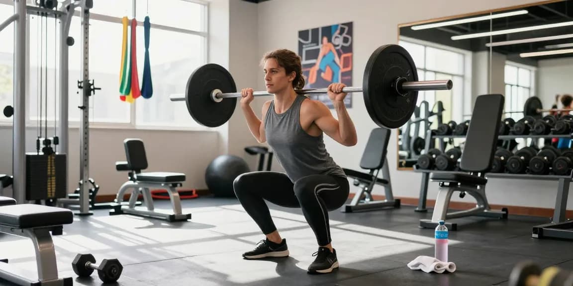 Personen, die im Anabolika Shop Deutschland in einem hellen Fitnessstudio trainieren und Stärke sowie Hingabe zeigen