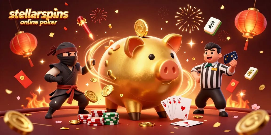 Engage in stellarspins online poker with our vibrant illustration featuring dynamic gambling characters.