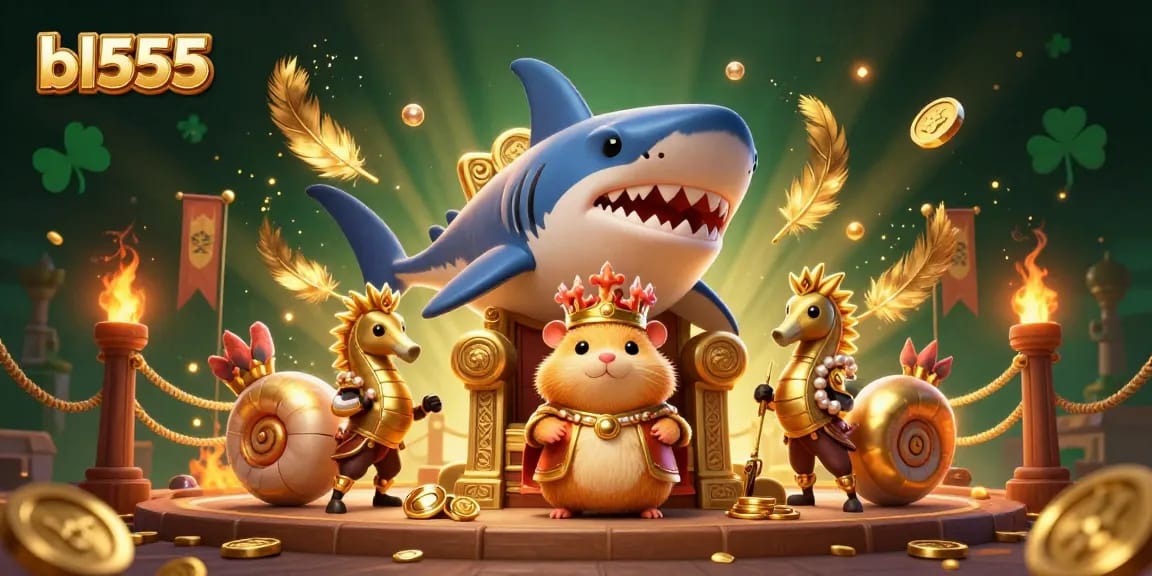Engage in exciting gameplay at bl555 with the vibrant 3D casino scene filled with action-packed elements.