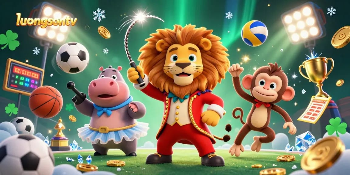 Experience the excitement of live betting at luongsontv with vibrant sports action and dynamic elements.