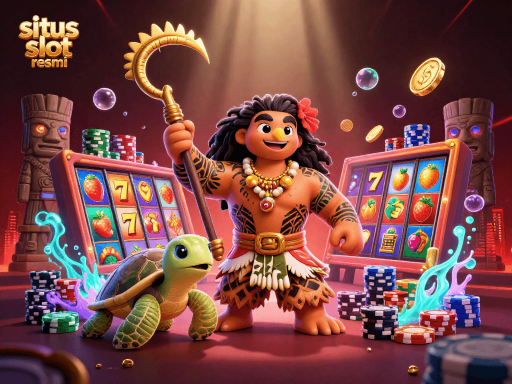 Experience exciting gameplay at situs slot resmi with vibrant slot machines and engaging characters.
