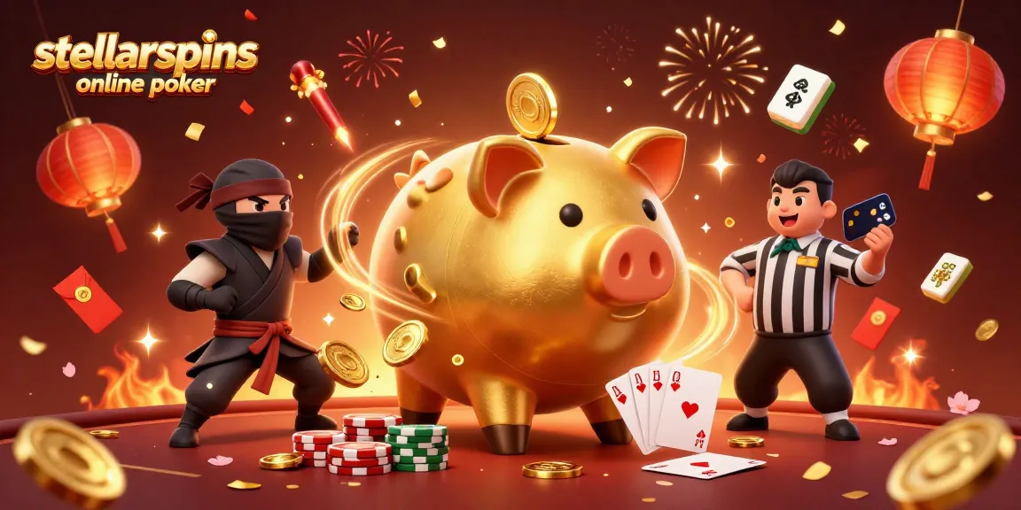 Engage in stellarspins online poker with our vibrant illustration featuring dynamic gambling characters.