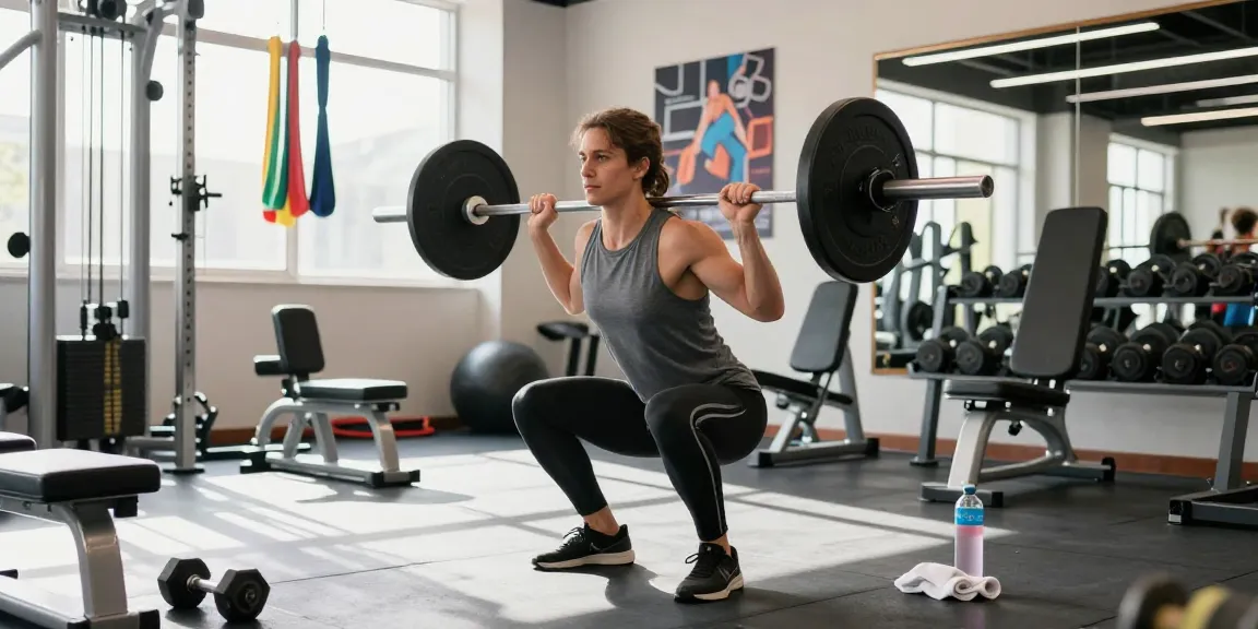 Personen, die im Anabolika Shop Deutschland in einem hellen Fitnessstudio trainieren und Stärke sowie Hingabe zeigen