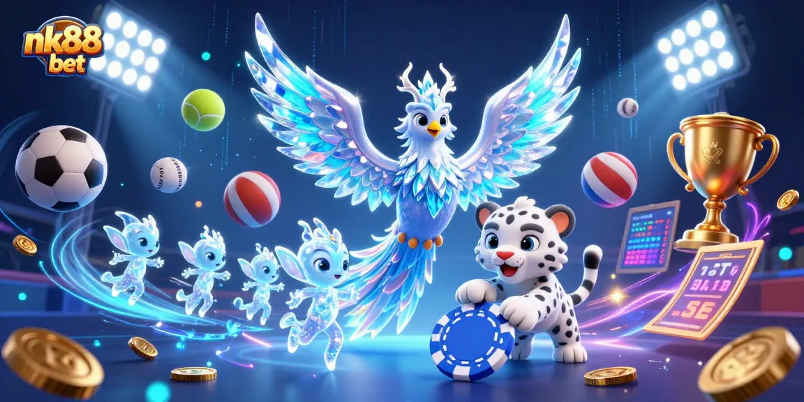 Experience thrilling gameplay at nk88 bet with a magical scene filled with vibrant casino elements.