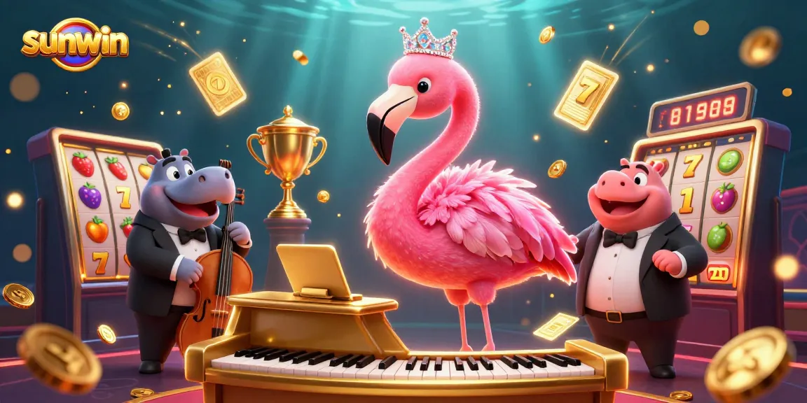 Experience the thrilling gaming atmosphere at sunwin with vibrant slot elements and lively characters.