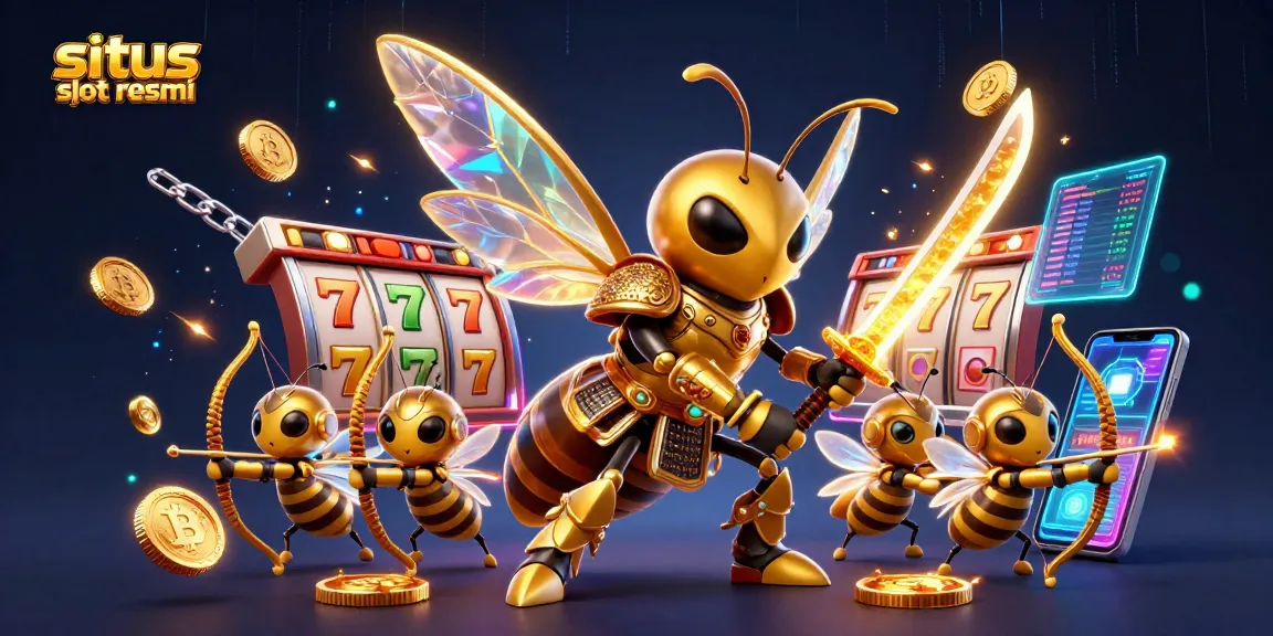 Engage with situs slot resmi while enjoying vivid slot action in a dynamic casino scene.