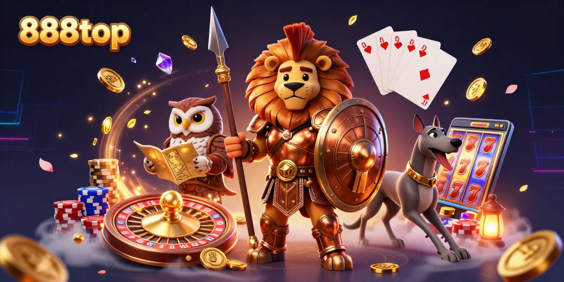 Experience high-stakes betting at 888top with golden coins flying and vibrant game elements.