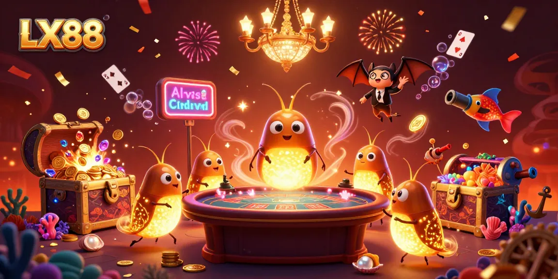 Engage with the immersive experience of LX88, where glowworms light up the casino undersea adventure.