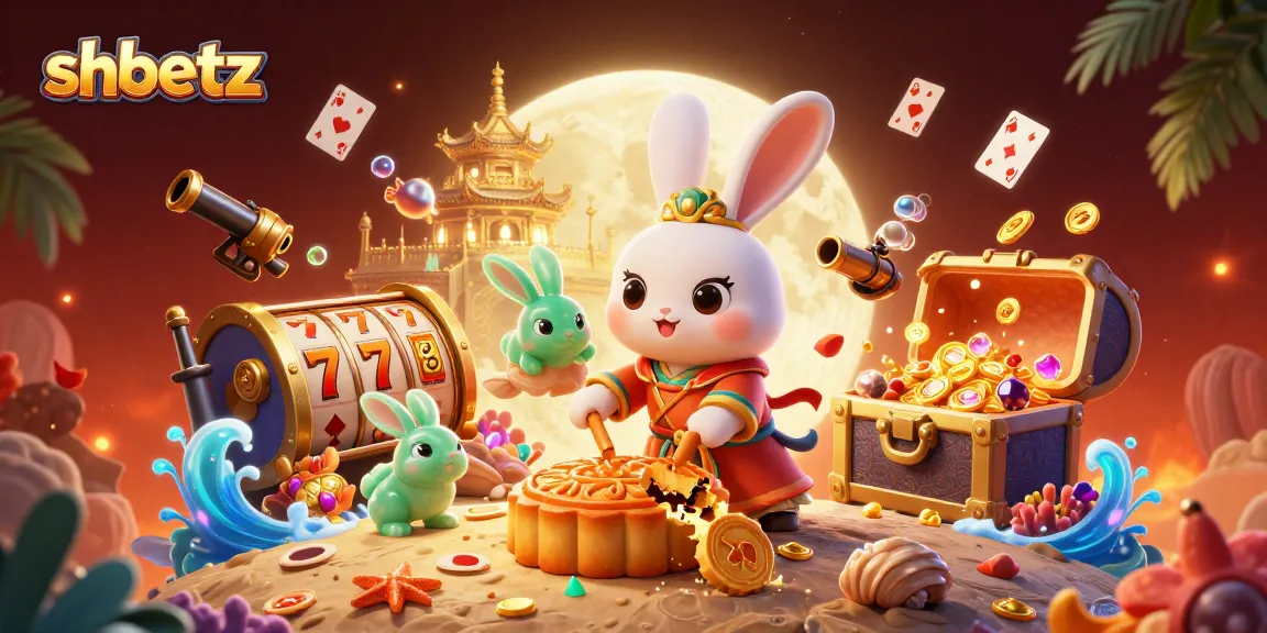 Win big at shbetz with captivating casino-style visuals featuring vibrant moon rabbits and exciting game elements.