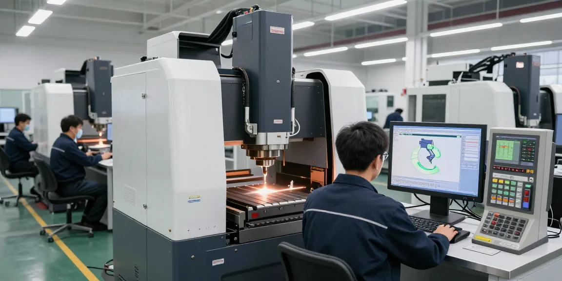 CNC press brake machine operating in a high-tech workshop with advanced software controls and precision hydraulics