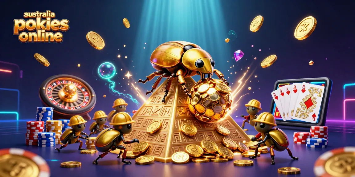 Spin and win with the best australia pokies online in a vibrant 3D casino scene.