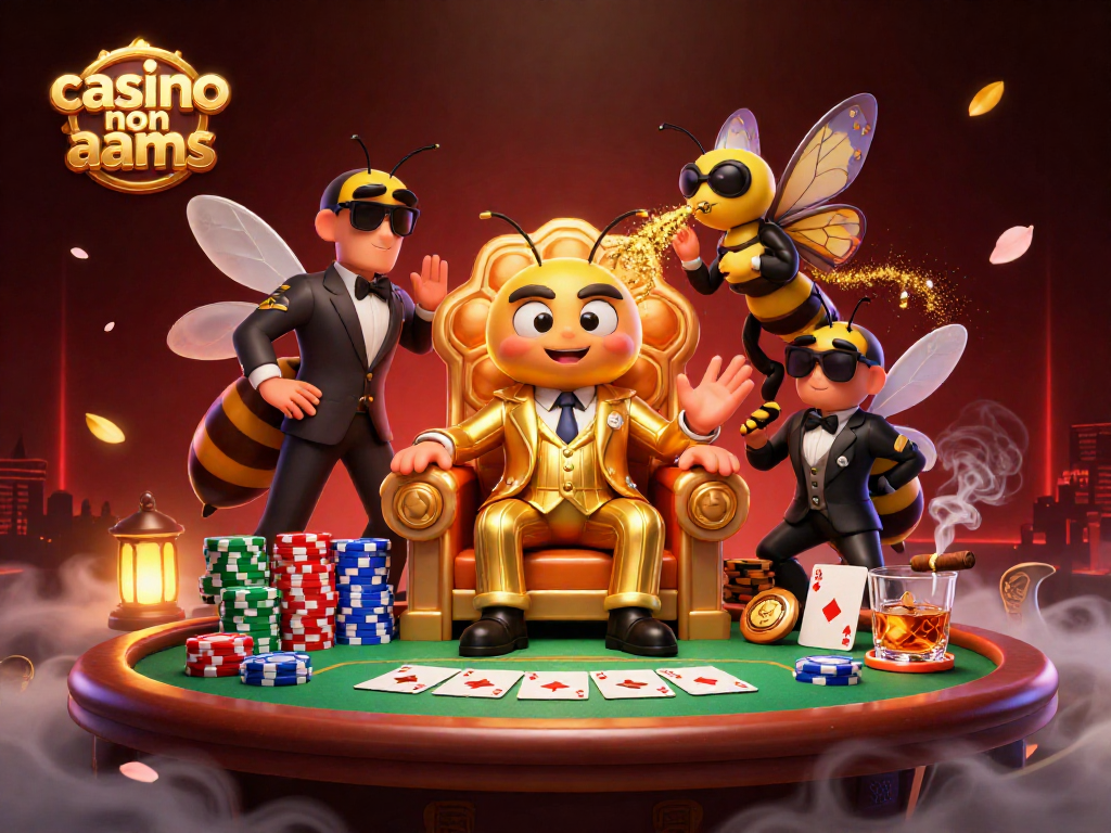 Giocare nei casino non AAMS offre opportunità uniche di vincita, immersi in un'illustrazione 3D vibrante.
