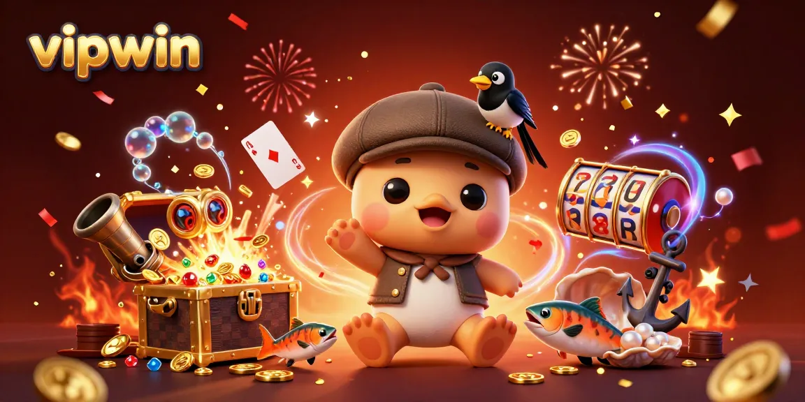 Engage with exciting games like vipwin and find wins amidst the colorful activity!
