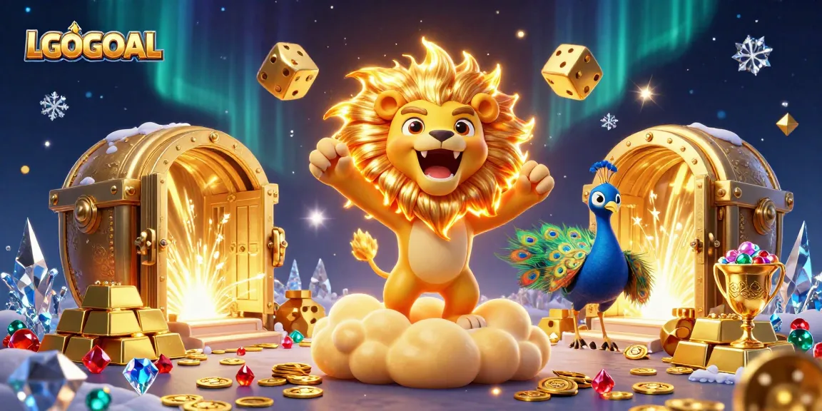 Experience thrilling wins with LGOGOAL amid dazzling treasures and dynamic 3D action.