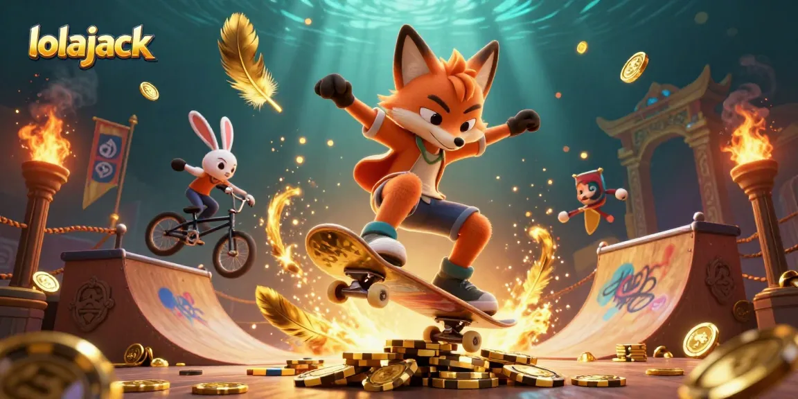 Experience thrilling wins at lolajack casino with vibrant 3D gaming illustrations.